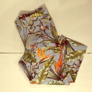 Ann Taylor Petite Crop Printed Pant